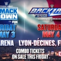 Grosse chute des prix des billets pour WWE Backlash France à 2 semaines du show