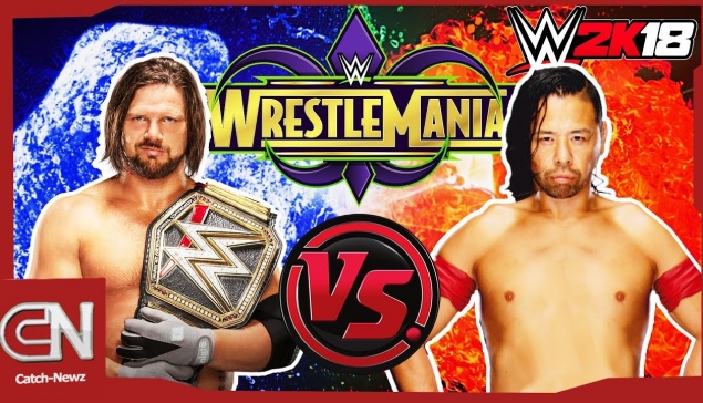 WWE 2K18 : AJ Styles vs Shinsuke Nakamura à WrestleMania 34 !