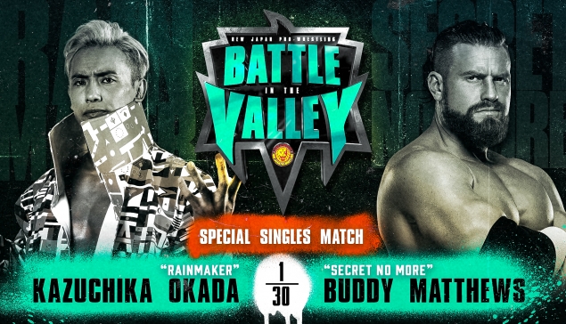 Kazuchika Okada vs Buddy Matthews officialisé pour le 13 novembre