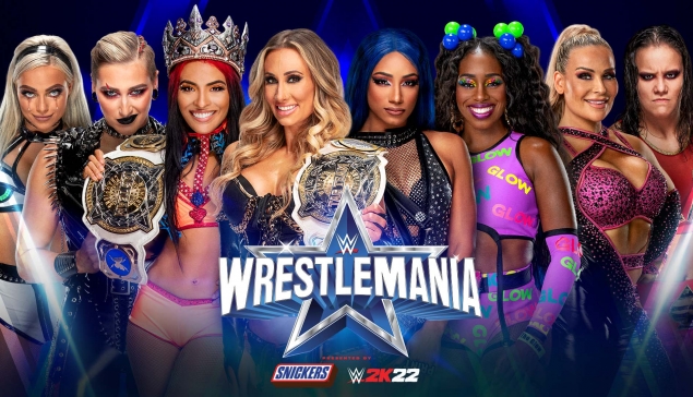 Morgan & Ripley vs Vega & Carmella vs Banks & Naomi vs Natalya & Baszler - WrestleMania 38