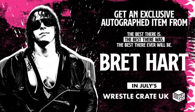 WrestleCrate Juillet 2022 : Un autographe de Bret Hart !