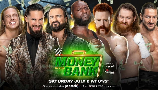 Riddle vs Seth Rollins vs Drew McIntyre vs Omos vs Sheamus vs Sami Zayn - WWE Money in the Bank 2022