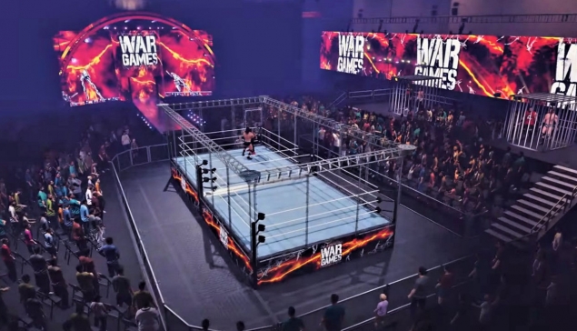 WWE 2K23 Gameplay : Match WarGames complet, nouveau système de tombé et plus