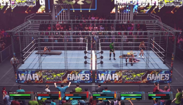 Un premier aperçu du mode WarGames et du roster dans WWE 2K23