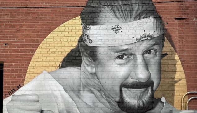 Une fresque en hommage à Terry Funk à Amarillo
